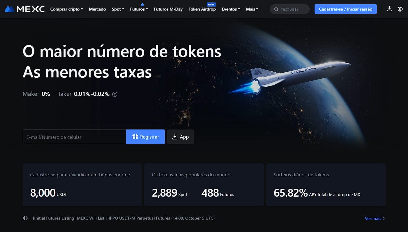 Aplicativo de criptomoedas: Conheça MEXC