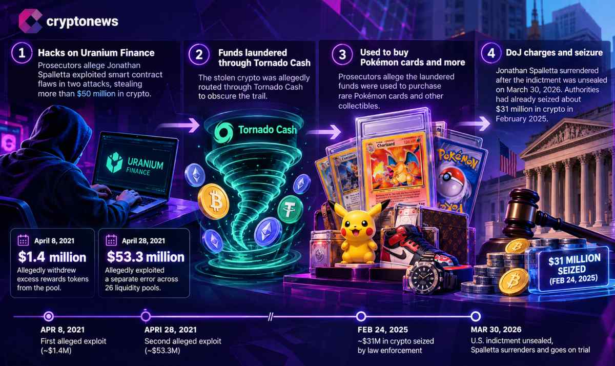 Um hack de criptomoedas supostamente passou pelo Tornado Cash antes que os fundos fossem usados para comprar cartas raras de Pokemon e outros itens colecionáveis.
