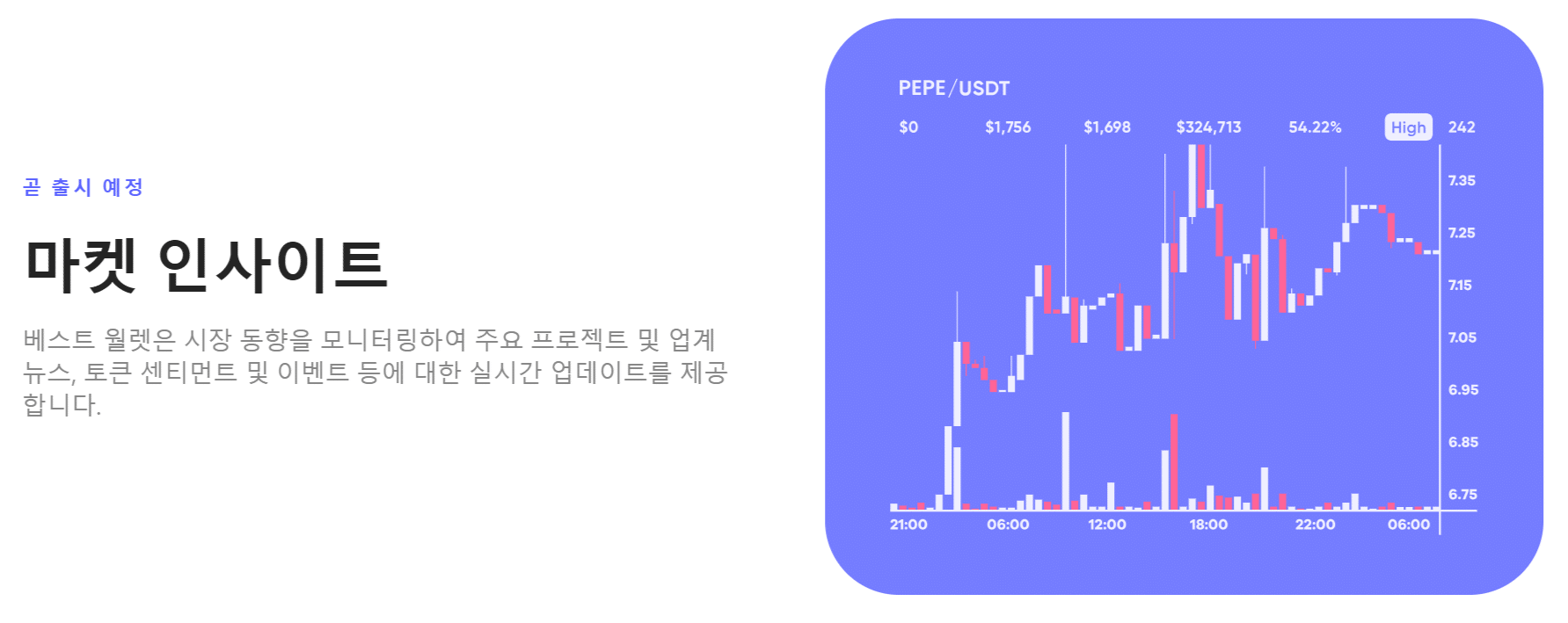 탈중앙화 지갑 - 베스트 월렛 마켓 인사이트 제공 기능