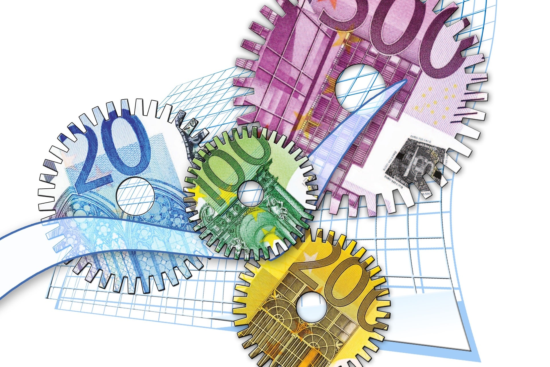 Zahnräder Euro Inflation