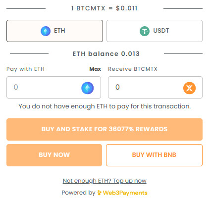 Acheter BTCMTX