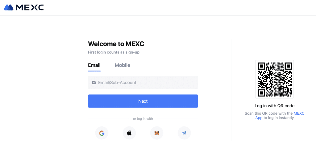 MEXC hesap açma