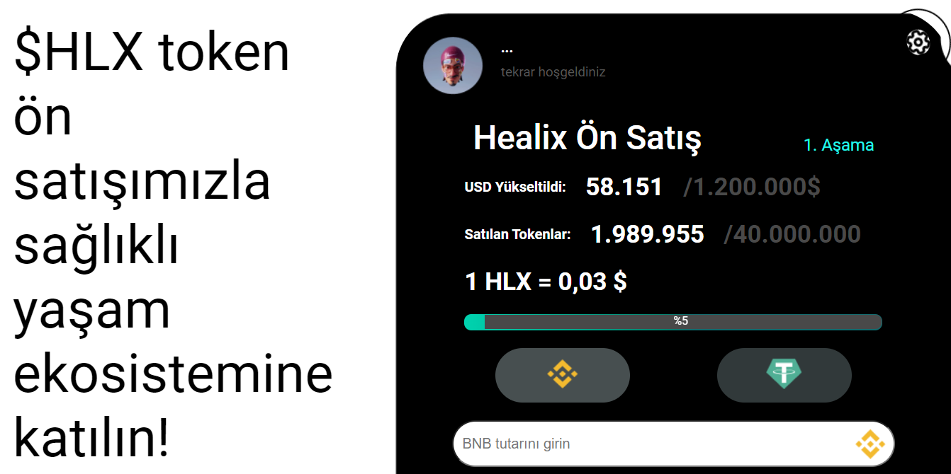 Healix ekosistemini destekleyen yerel BSC tokeni
