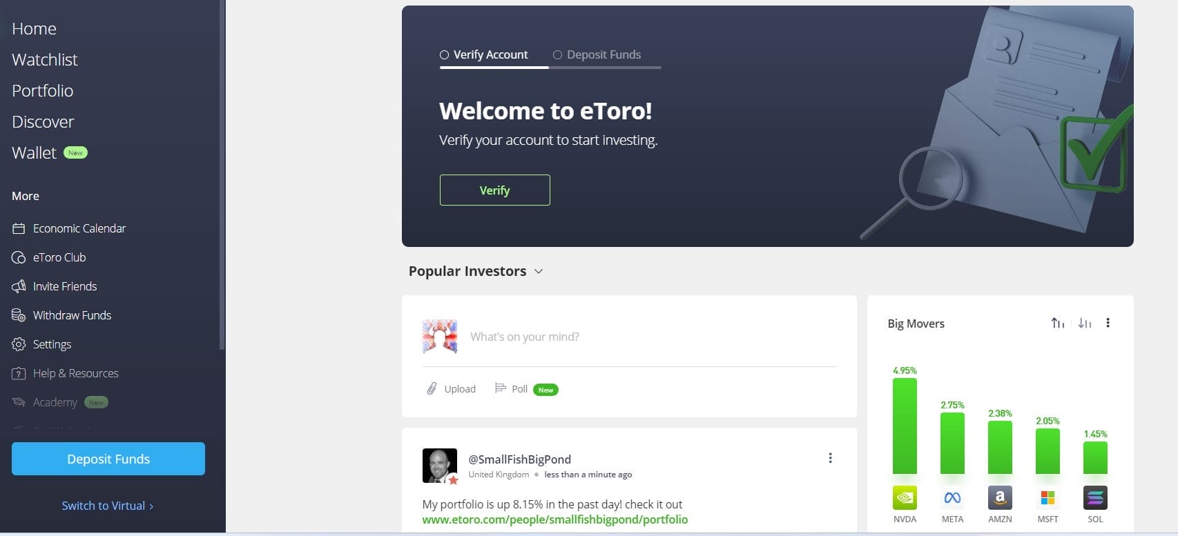 eToro &ouml;deme y&ouml;ntemi