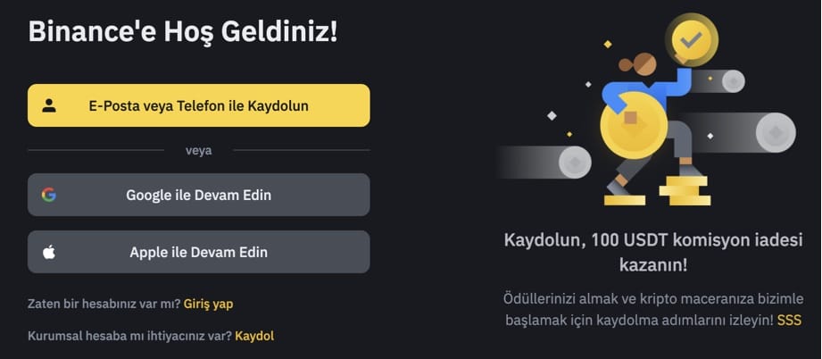 TRON satın alma platformları Binance