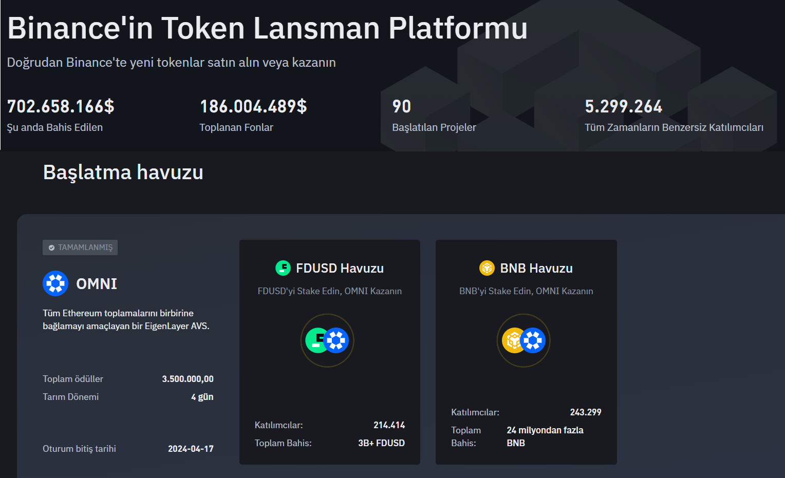 Binance Lansman Platformu