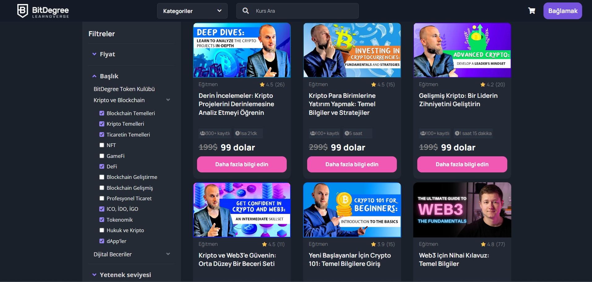 BitDegree Öğrenirken Kazan Eğitim Platformu