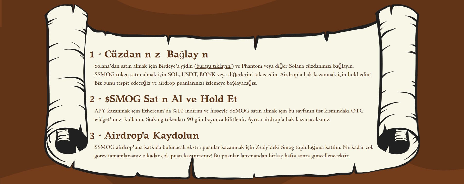 Smog airdropa katılın