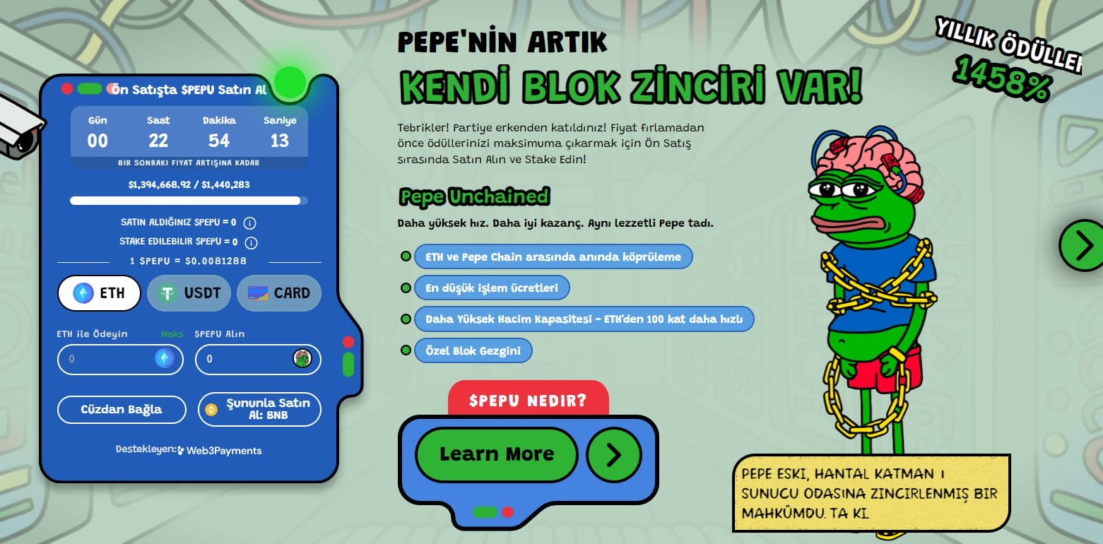İlk Layer 2 Pepe Token 