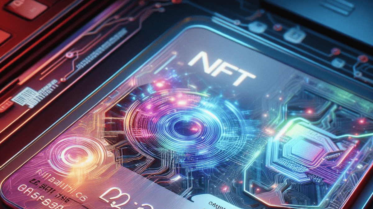 近未来のスマートフォンに搭載されたNFTウォレット機能