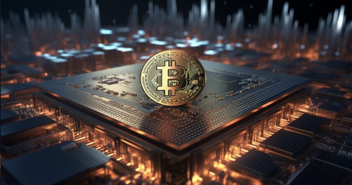 メモリーチップ上に乗るビットコイン