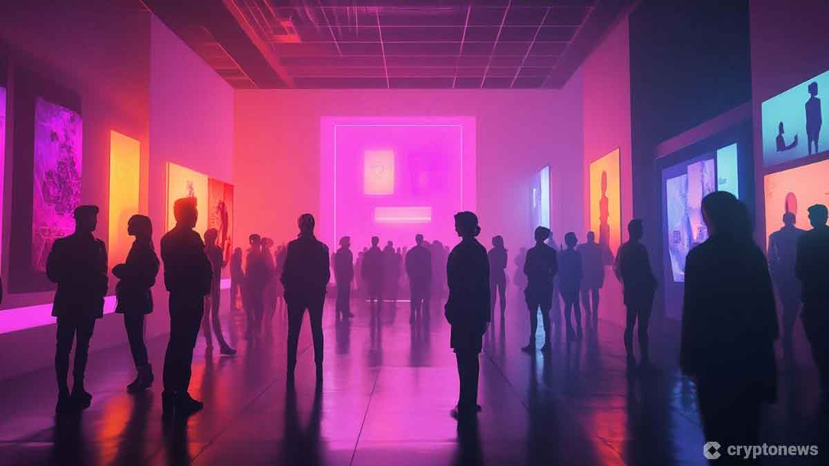 NFT展示会のイメージ