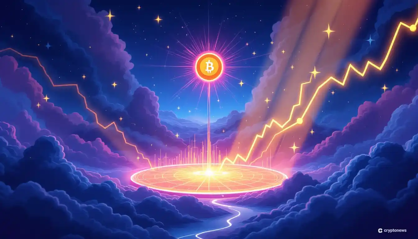 地政学的リスクと仮想通貨市場の変動を示すグラフと、注目されるSolaxy (SOLX)のイメージ