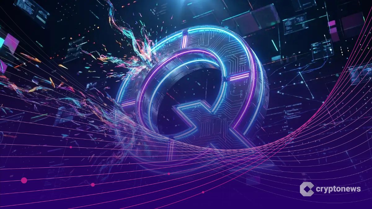 量子耐性トークンqONEのシンボルとデジタルセキュリティのイメージ
