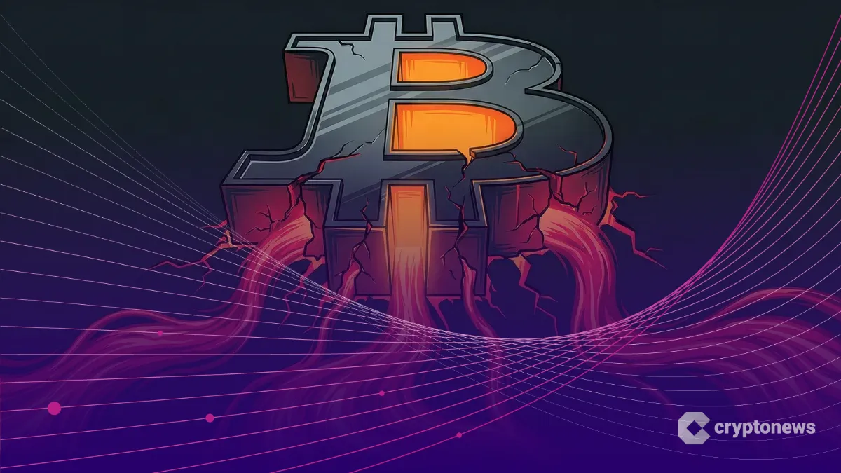 現物ビットコインETFからの資金流出を示す抽象グラフィック