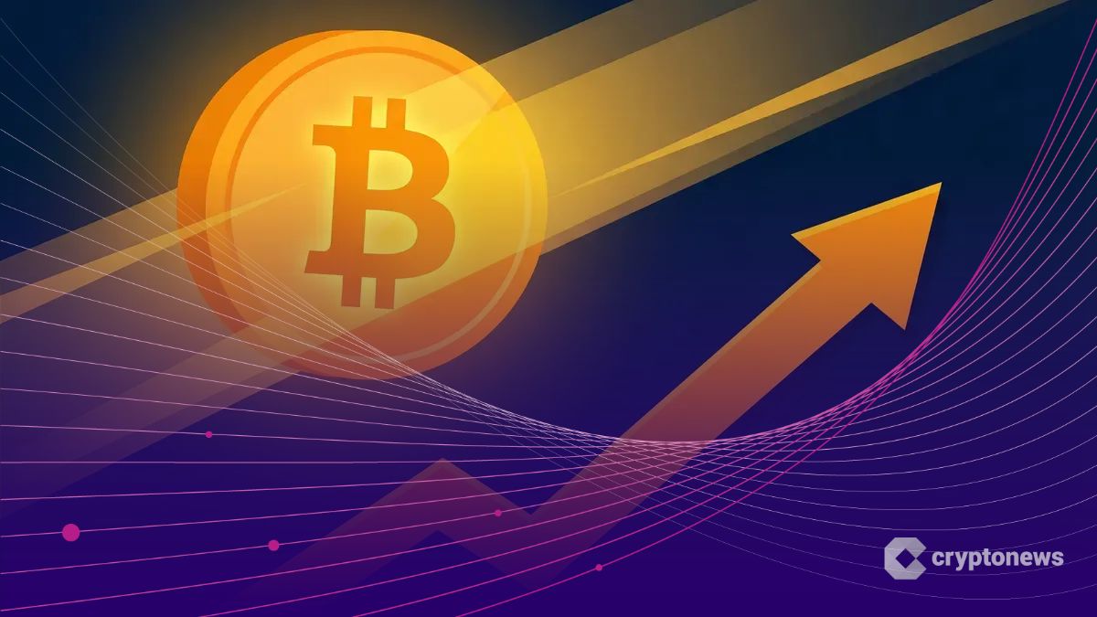ビットコインETFへの大規模資金流入を示すダイナミックなグラフィック