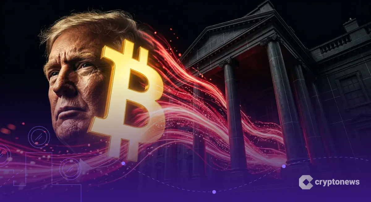 7万ドルを突破したビットコインとトランプ氏の肖像