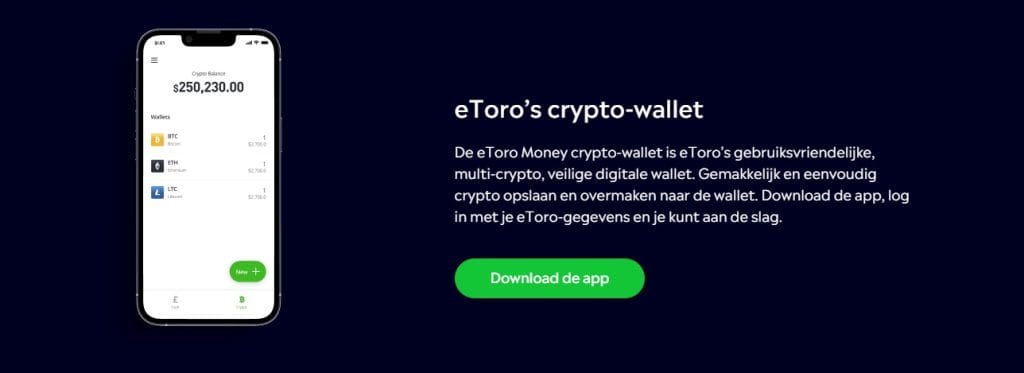 etoro-money crypto wallet - betrouwbare wallet om crypto op te slaan