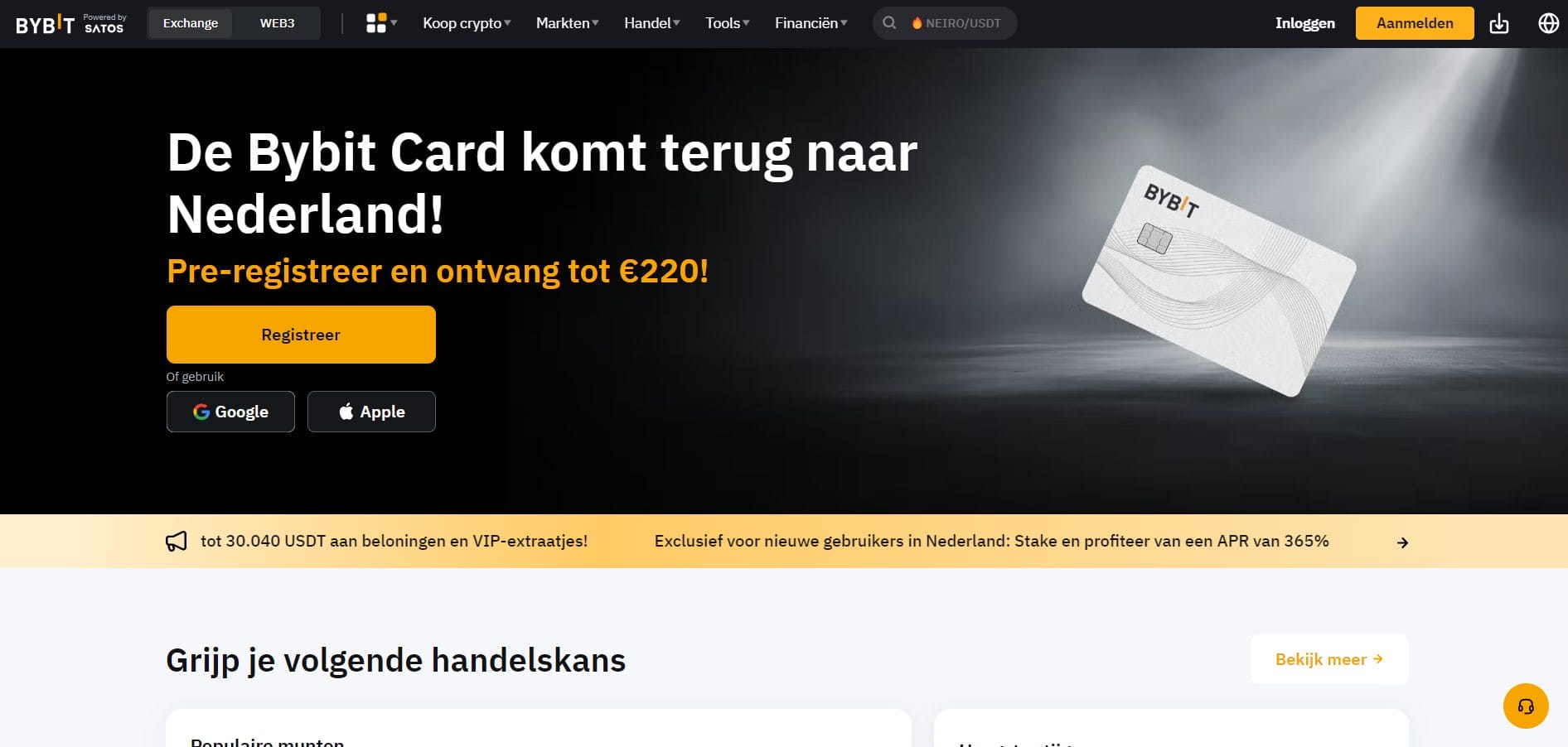 ByBit beste crypto exchange nederland
