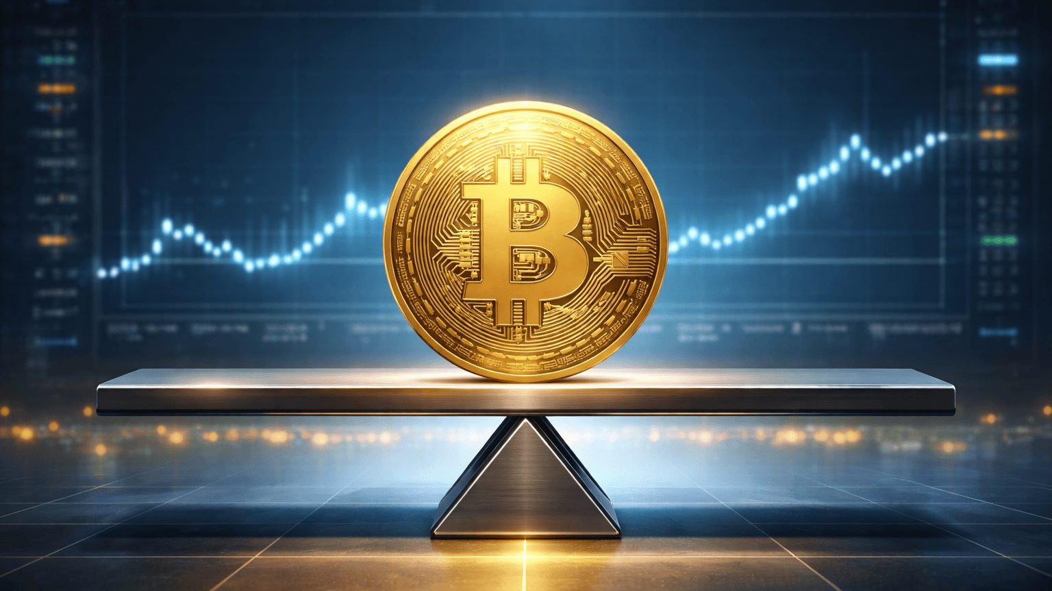 Bitcoin koers boven $80.000 met stijgende koersgrafiek op de achtergrond