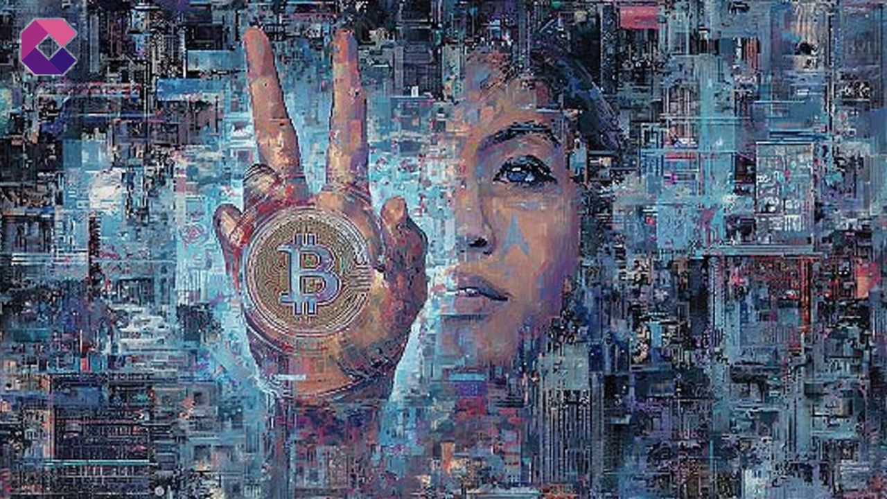 Immagine in stile pop art per la copertina di un articolo sulle criptovalute