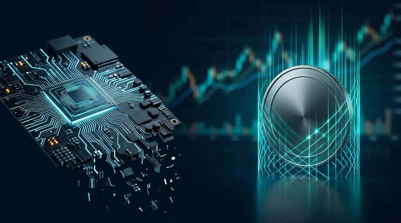 Rappresentazione astratta del recupero selettivo tra gaming e privacy nel mercato crypto