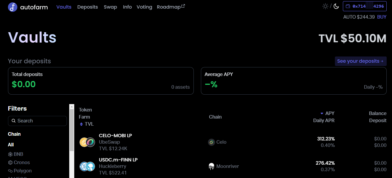 Vaults Main Page