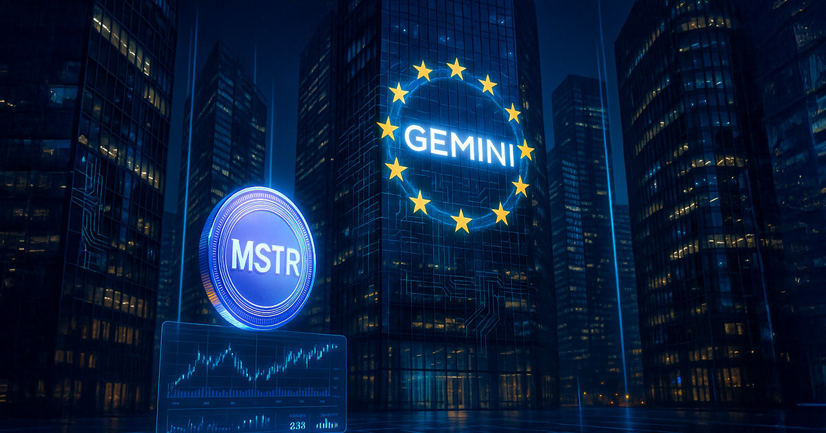 Gemini launches tokenized US stock trading in EU starting with MSTR