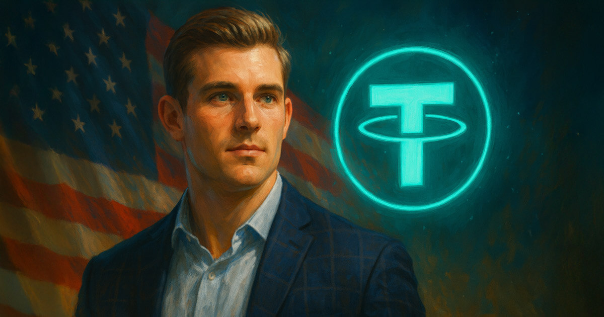 Illustration of Bo Hines beside the Tether logo.