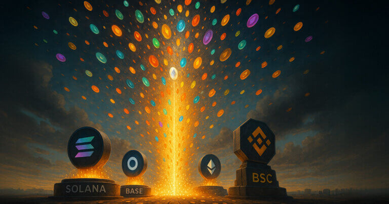 Crypto tokens explode from 20k in 2022 to 18.9M following launchpad frenzy on Solana, Base, BSC