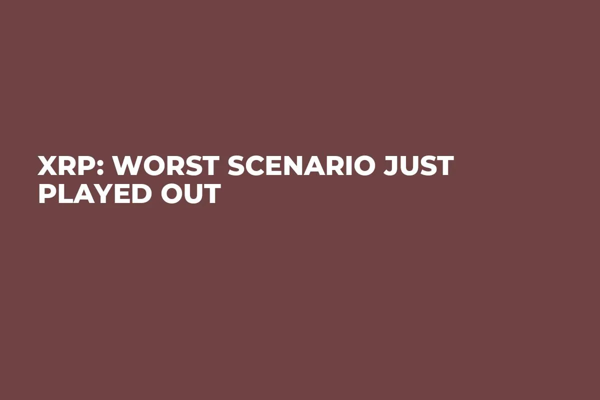 XRP: Worst Scenario Just Played Out