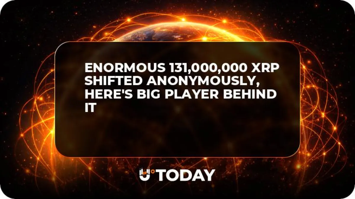 Enormous 131,000,000 XRP Shifted Anonymously, Here's Big Player Behind It