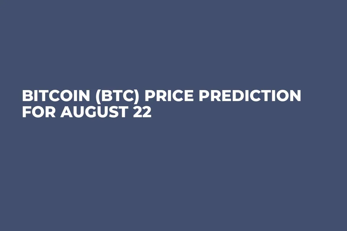 Bitcoin (BTC) Price Prediction for August 22