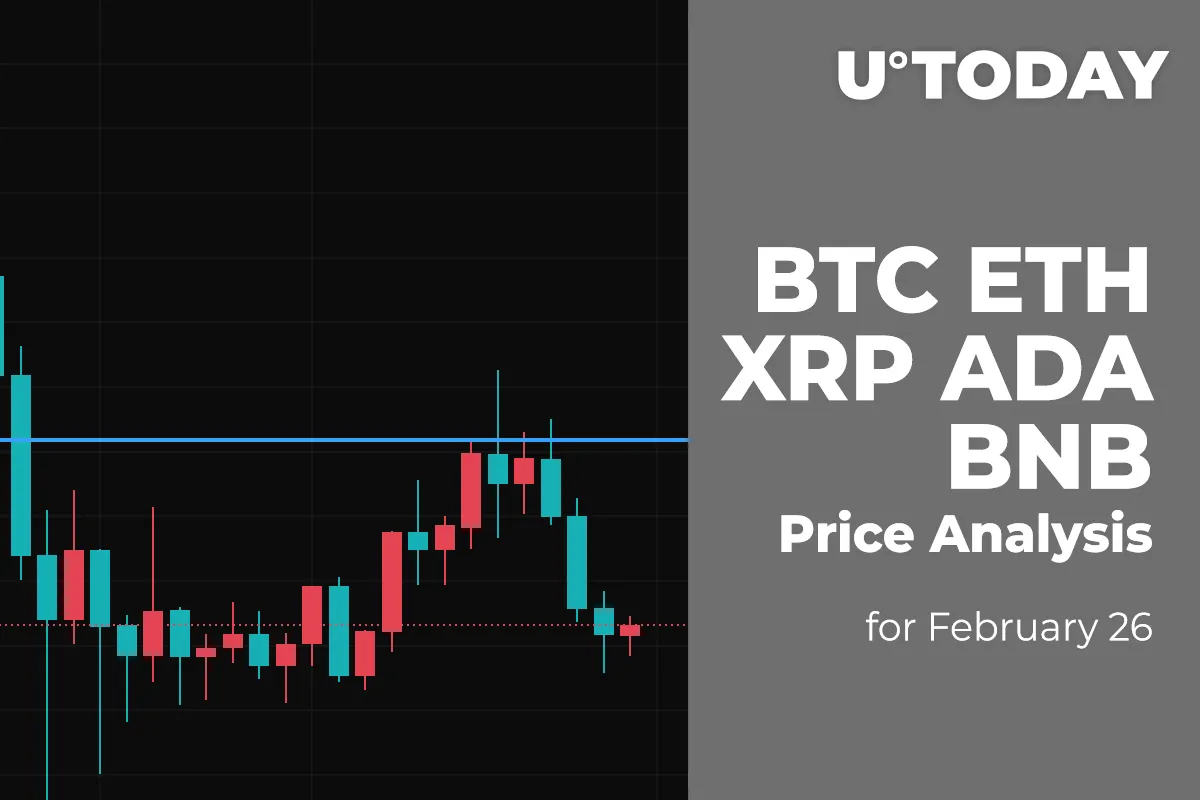 BTC, ETH, XRP, ADA and BNB Price Analysis for February 26