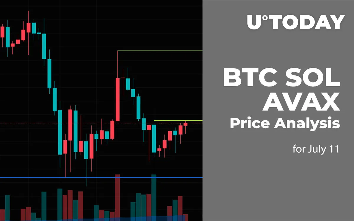 BTC, SOL and AVAX Price Analysis for July 11
