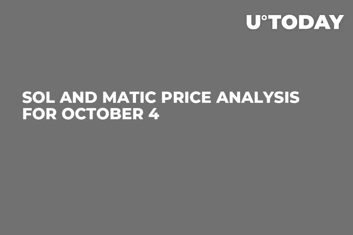 SOL and MATIC Price Analysis for October 4