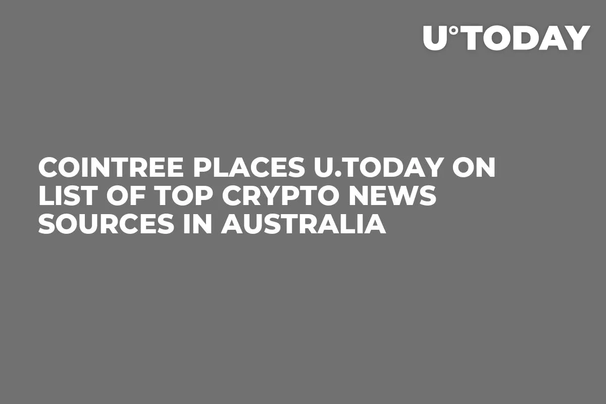 Cointree Places U.Today on List of Top Crypto News Sources in Australia