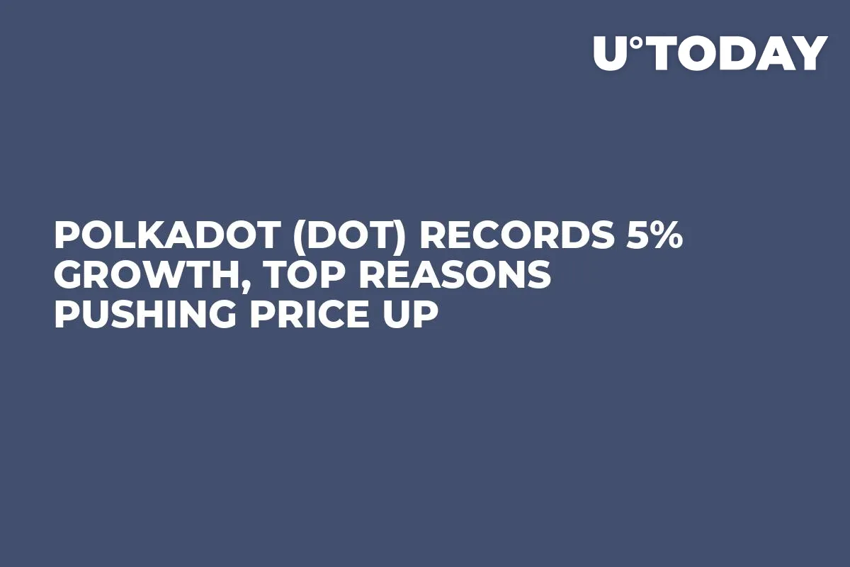 Polkadot (DOT) Records 5% Growth, Top Reasons Pushing Price Up