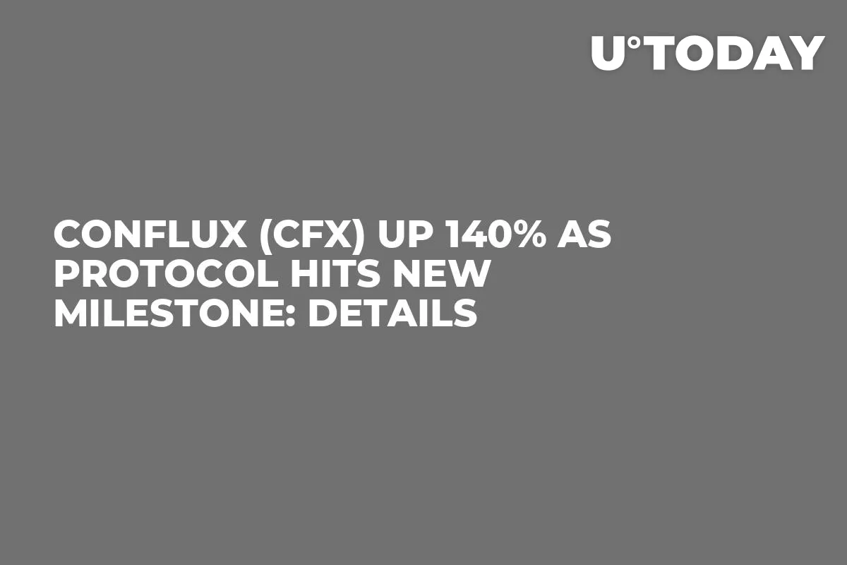 Conflux (CFX) up 140% as Protocol Hits New Milestone: Details
