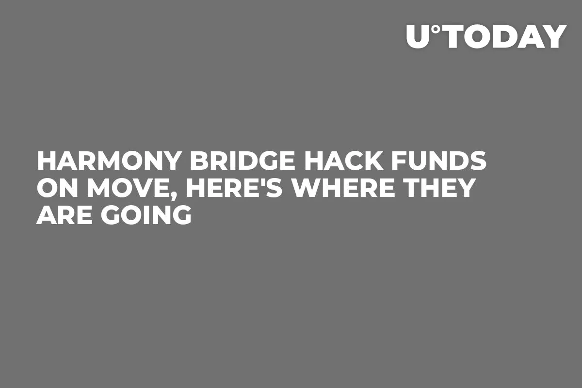 Harmony Bridge Hack Funds on Move, Here's Where They Are Going