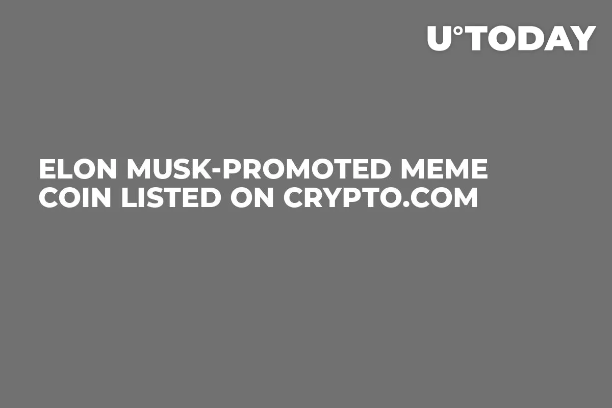 Elon Musk-Promoted Meme Coin Listed on Crypto.com
