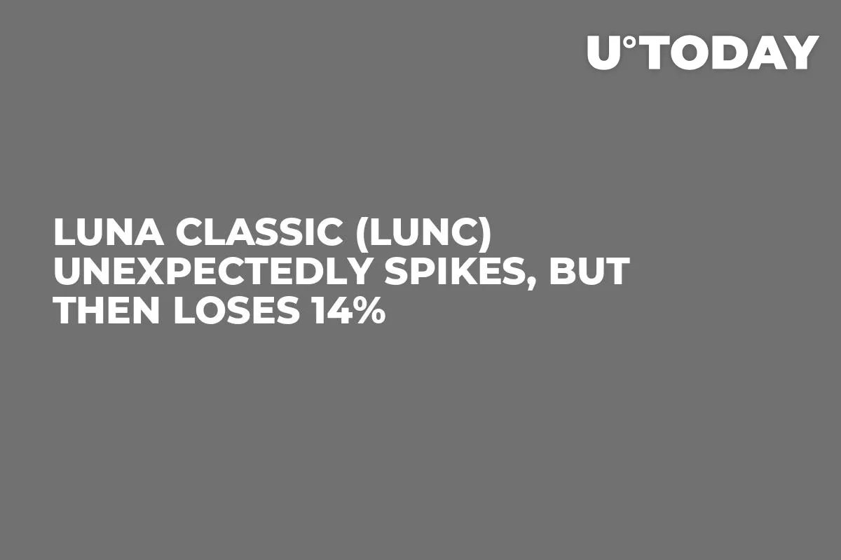 Luna Classic (LUNC) Unexpectedly Spikes, But Then Loses 14% 