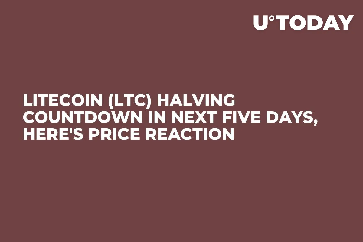Litecoin (LTC) Halving Countdown in Next Five Days, Here's Price Reaction
