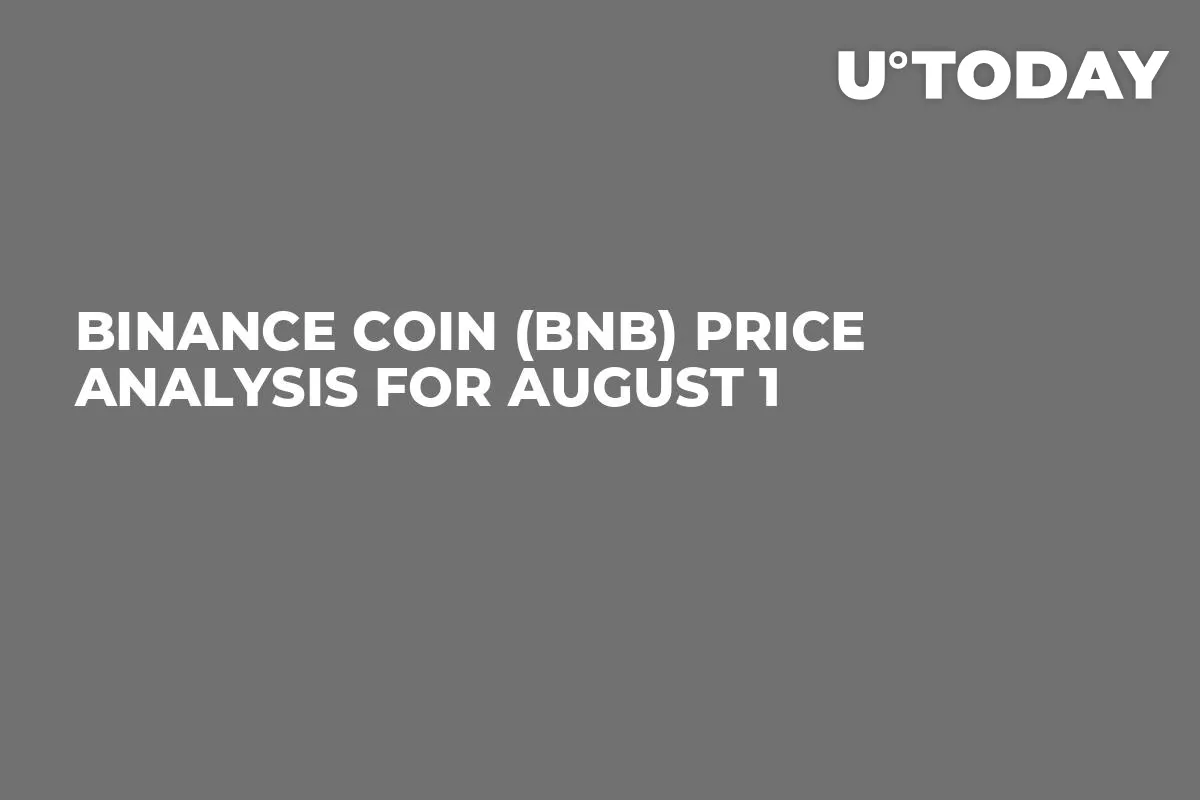 Binance Coin (BNB) Price Analysis for August 1