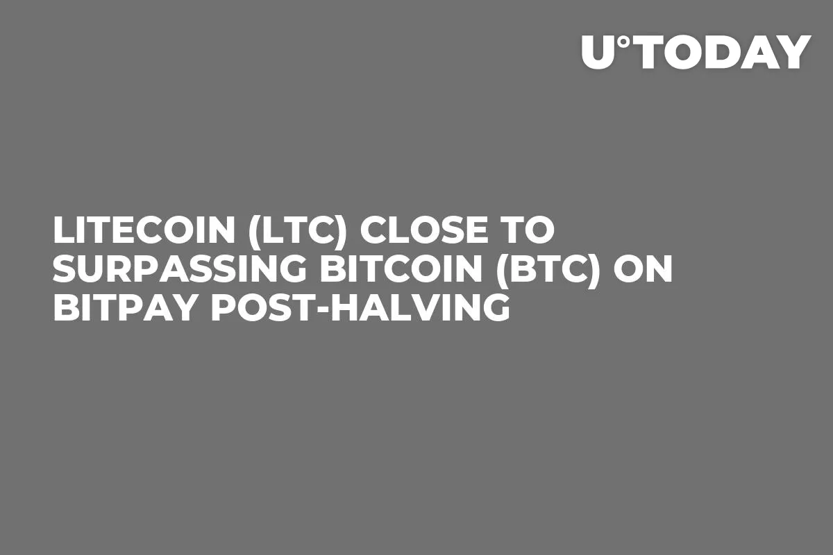 Litecoin (LTC) Close to Surpassing Bitcoin (BTC) on BitPay Post-Halving