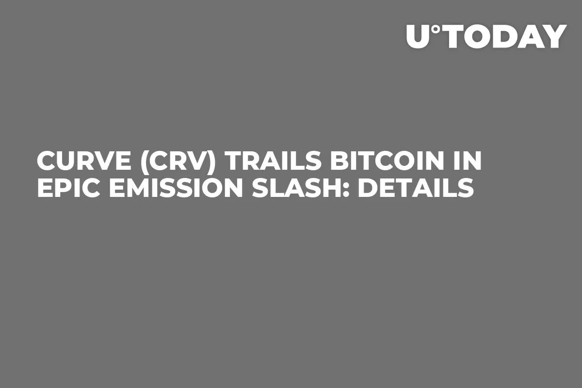 Curve (CRV) Trails Bitcoin in Epic Emission Slash: Details