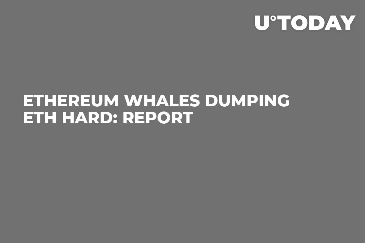 Ethereum Whales Dumping ETH Hard: Report