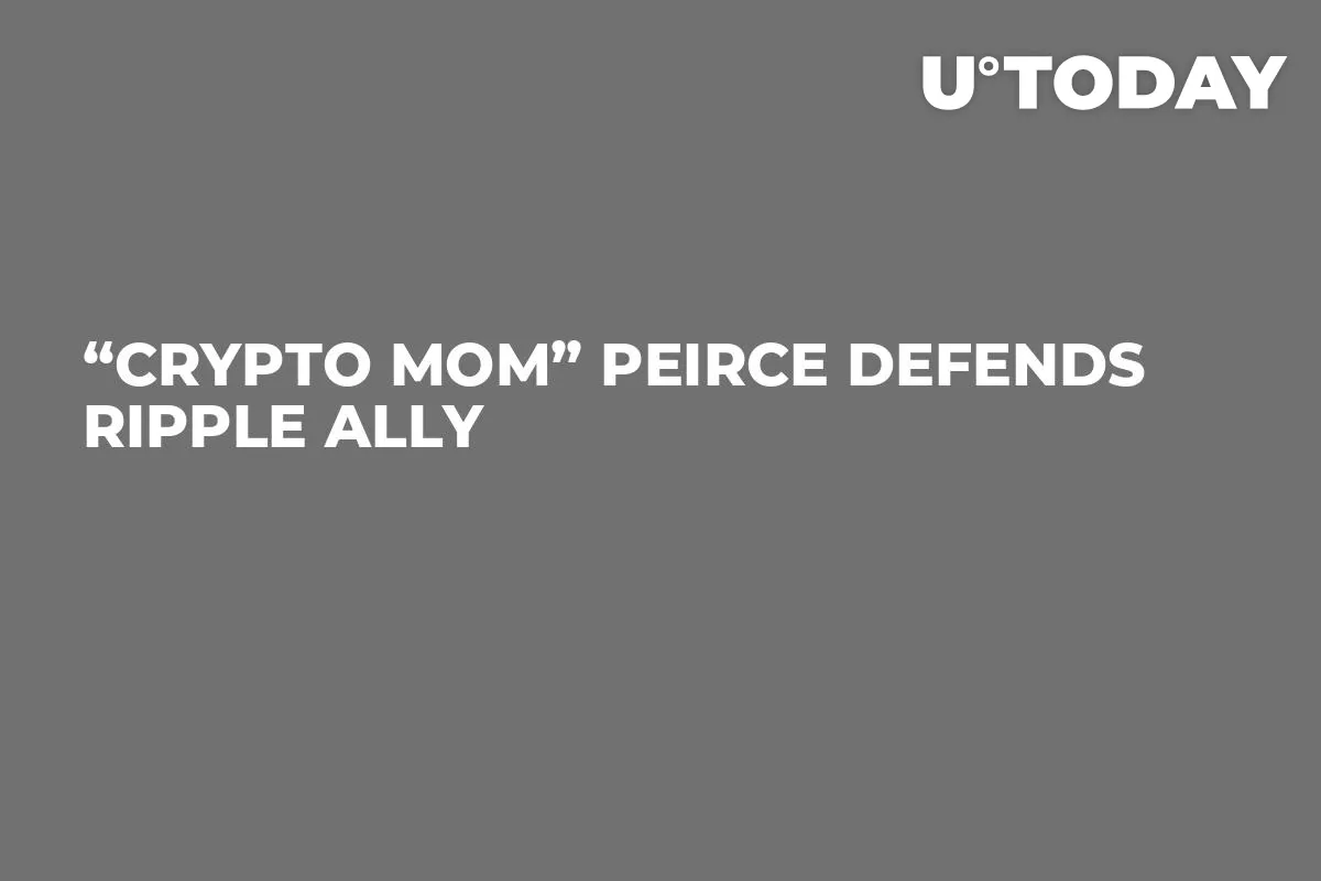 “Crypto Mom” Peirce Defends Ripple Ally 