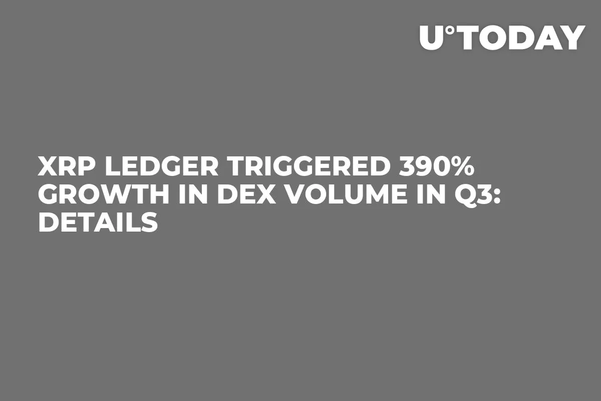 XRP Ledger Triggered 390% Growth in DEX Volume in Q3: Details