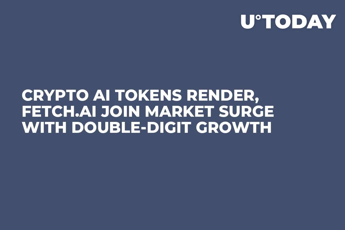 Crypto AI Tokens Render, Fetch.AI Join Market Surge With Double-Digit Growth